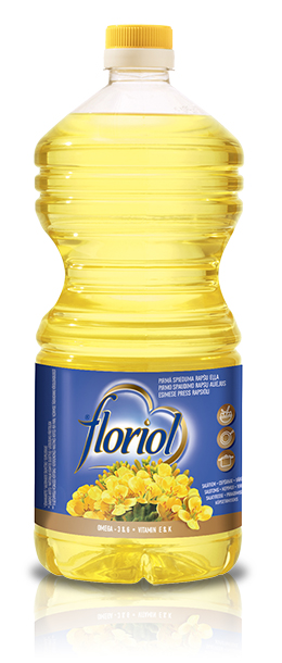 Floriol rafinēta pirmā spieduma rapšu eļļa 2l